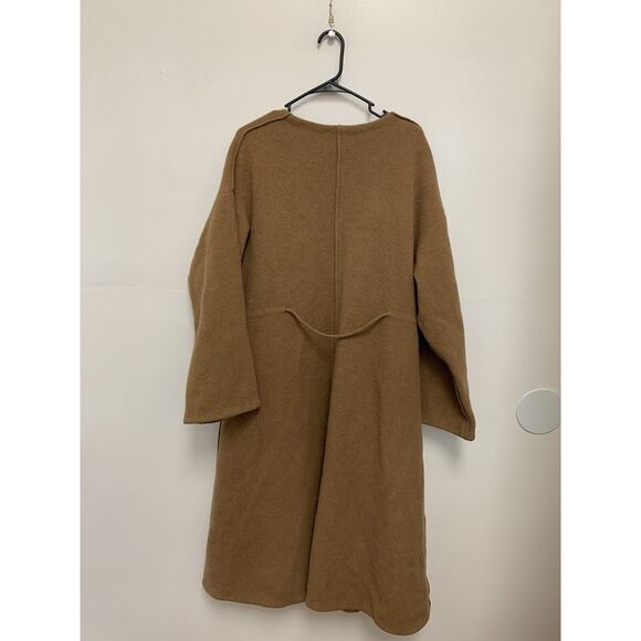 ASM Anna 100% Open Tie Front wool Coat Size M - Picture 3 of 3